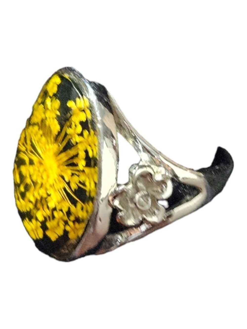 Unisex Unbranded Ring Size 10 Yellow Silver - Picture 4 of 6